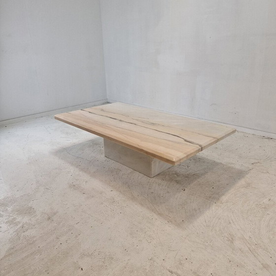 Image 1 of Vintage Marmor Couchtisch, Italien 1980