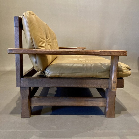 Image 1 of Brasilianisches 3-Sitzer-Ledersofa, 1960