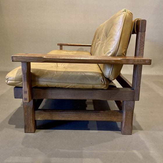 Image 1 of Brasilianisches 3-Sitzer-Ledersofa, 1960