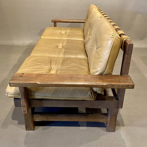 Image 1 of Brasilianisches 3-Sitzer-Ledersofa, 1960