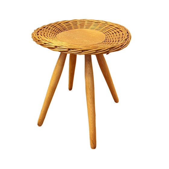 Image 1 of Rattan-Hocker, entworfen von J. Kalous, Úluv, Tschechoslowakei, 1960er Jahre