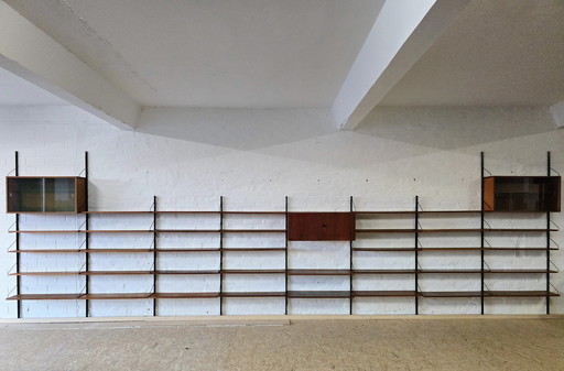 Rüster Regalwand Poul Cadovius 60S 70S Mid Century Teak Unit Wall Vintage 