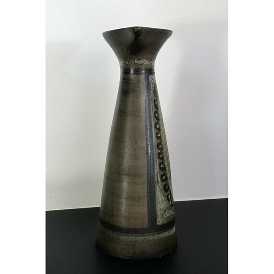 Image 1 of Vintage-Krug aus glasierter Keramik von Jean de Lespinasse, Frankreich 1960