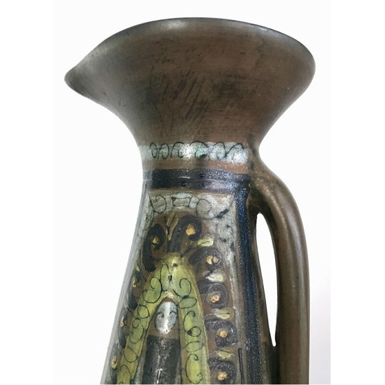 Image 1 of Vintage-Krug aus glasierter Keramik von Jean de Lespinasse, Frankreich 1960