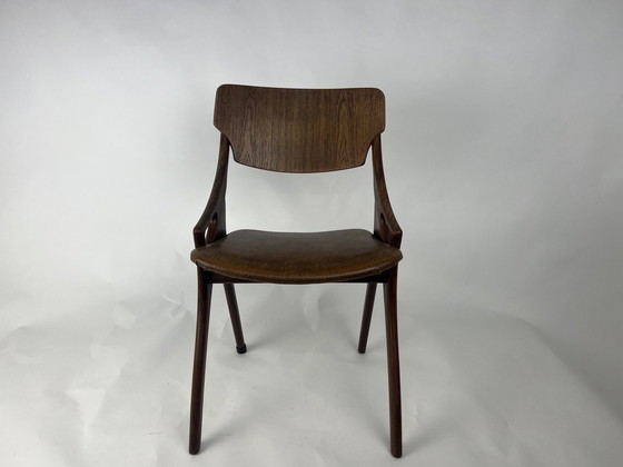 Image 1 of Set aus 5 Hovman Olsen Esszimmerstühlen, 1950er Jahre