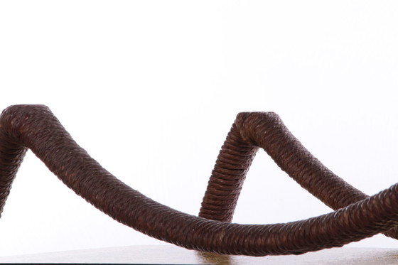 Image 1 of Seltener dänischer Beistelltisch mit Originalglas, 1960er Jahre