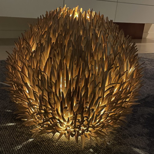 Mid Century Meer Urchin Tischlampe