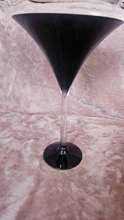 Martini Glas Vase 40 cm hoch Design