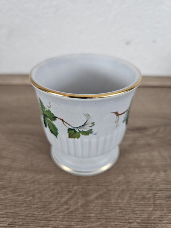 Image 1 of Flora Keramik Vase/Blumentopf Klee Vier