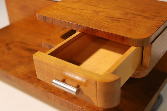 Image 1 of Funktionalistischer Beistell-/Nachttisch | Kovona, 1940er Jahre