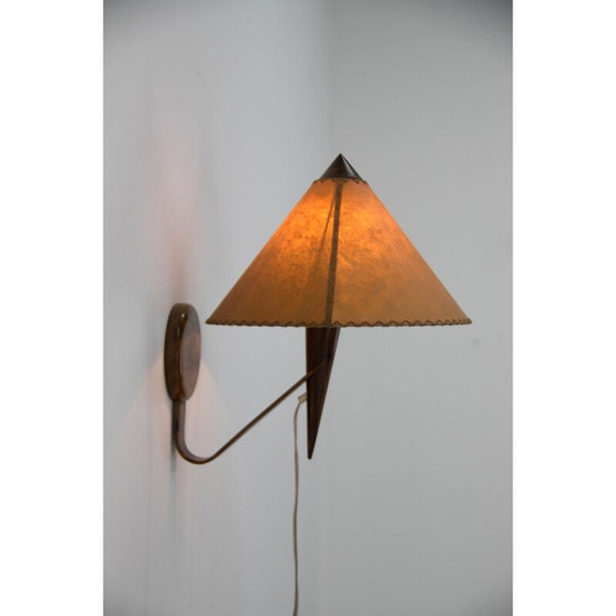 Image 1 of Wandleuchte aus Nussbaumholz von Uluv, 1960er Jahre
