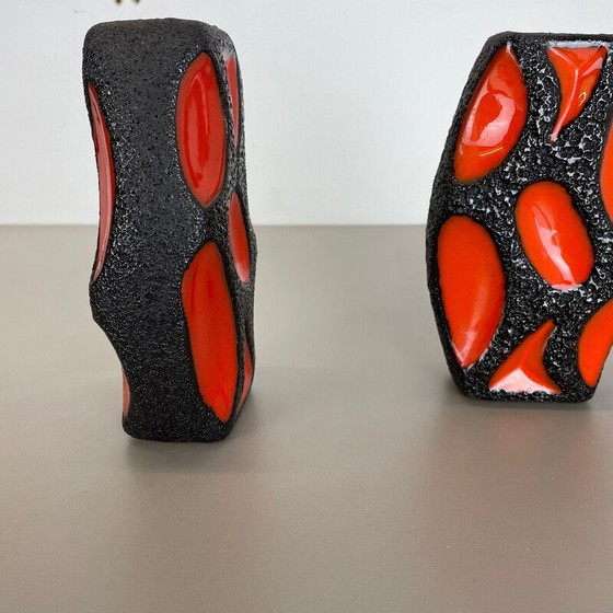 Image 1 of Paar Vintage-Vasen aus Keramik von Roth Ceramics, Deutschland 1970er Jahre