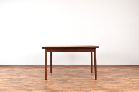 Image 1 of Mid Century Dänischer Teak Ausziehbarer Esstisch, 1960S.