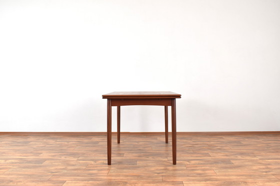 Image 1 of Mid Century Dänischer Teak Ausziehbarer Esstisch, 1960S.