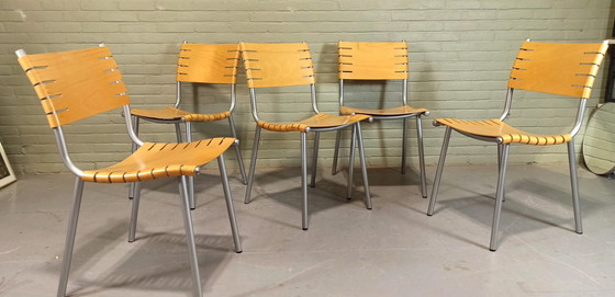 Image 1 of 5 Ruud Jan Kolkke Stoelen, Harvink 