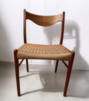 6Er-Set Teak Stühle Arne Wahl Iversen „Gs 60“ Mit Ausziehbaren Tisch
