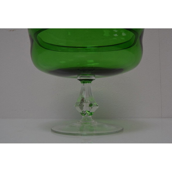 Image 1 of Bonbonschale aus Kunstglas von Glasswork Novy Bor, Tschechoslowakei 1960er Jahre
