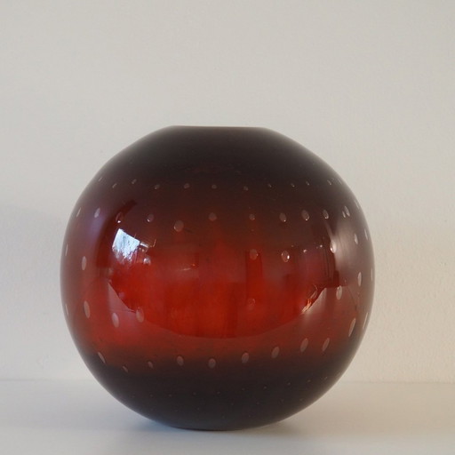 1960S Mcm Signierte Murano Kugel Vase