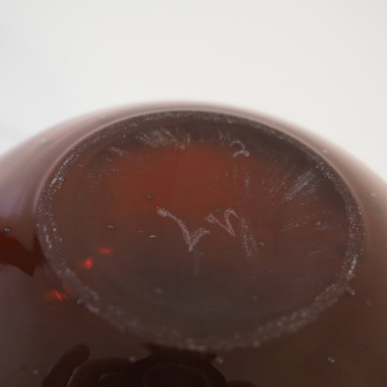 Image 1 of 1960S Mcm Signierte Murano Kugel Vase