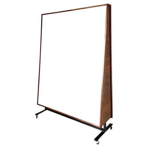 1X Midcentury Modern Rolling Room Divider, Italien 1950S