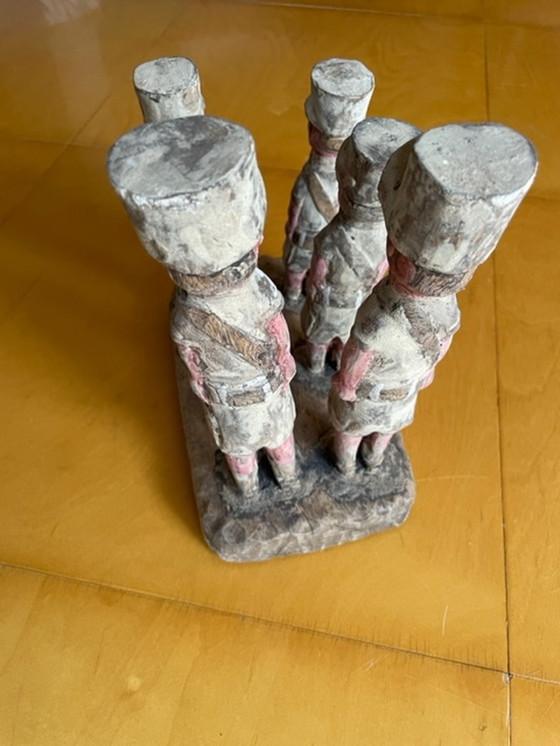 Image 1 of Holzstatue Männer Kenia handgefertigt