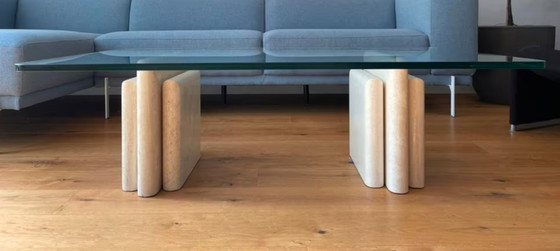 Image 1 of Couchtisch aus Marmor und Glas