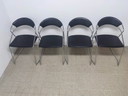 4x Post moderner Stahldraht-Esszimmerstuhl