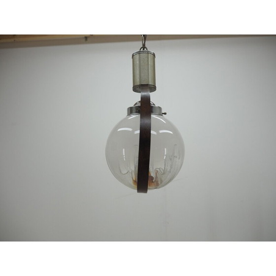 Image 1 of Mid Century Glas-Kronleuchter, Italien 1950er Jahre