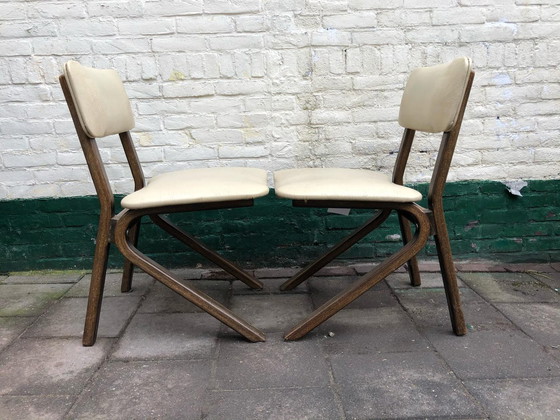 Image 1 of 2 Designstühle aus Eiche