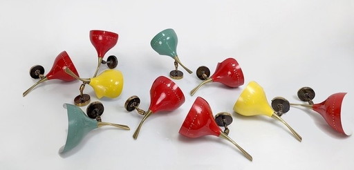 10X Wandleuchter Oscar Torlasco für Lumen, Italien 1950er Jahre