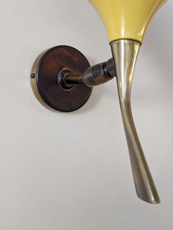 Image 1 of 10X Wandleuchter Oscar Torlasco für Lumen, Italien 1950er Jahre