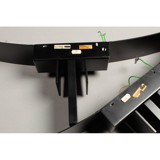 Image 1 of Paar Wandleuchten aus schwarzem Metall von Jean Michel Wilmotte für Sce, Frankreich 1980