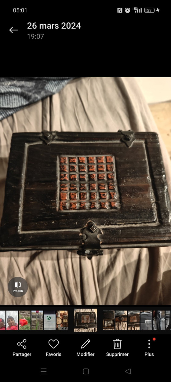 Image 1 of Vintage Schmuck Box On Wood