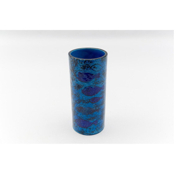 Image 1 of Vintage-Keramikvase mit Fischmotiv von Londi für Bitossi, 1960