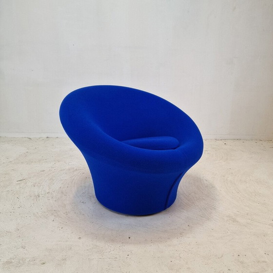 Image 1 of Vintage-Sessel mit Ottomane aus Kvadrat-Wollstoff von Pierre Paulin für Artifort, 1960