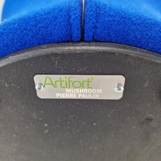 Image 1 of Vintage-Sessel mit Ottomane aus Kvadrat-Wollstoff von Pierre Paulin für Artifort, 1960