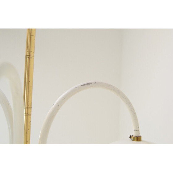 Image 1 of Mid Century Kronleuchter aus Metall und Messing, Tschechoslowakei 1960er Jahre