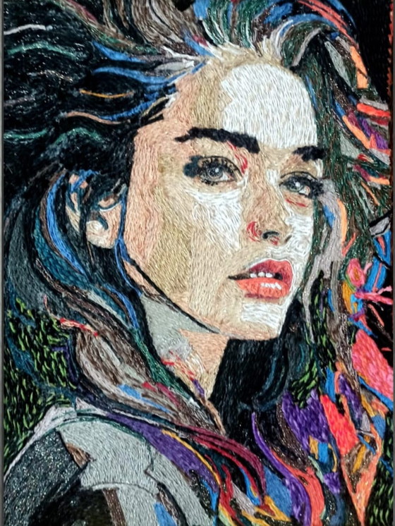 Image 1 of ArtStudio22 – Luna-Malerei mit geflochtenem Juteseil