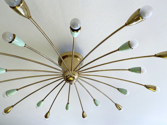 Image 1 of Xxl Vintage Italienisch Sputnik Pendelleuchte