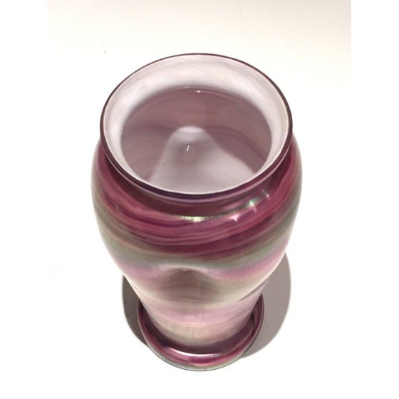 Image 1 of Vintage-Vase aus mehrfarbigem Glas, 1970