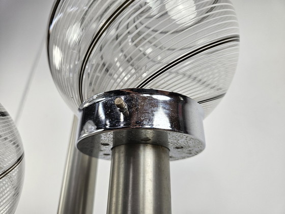 Image 1 of Muranoglas Wirbel Stehleuchte mit drei Lichtpunkten Mid Century 70S