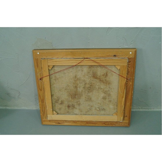 Image 1 of Skandinavisches abstraktes Ölgemälde auf Leinwand von Einar Persson, 1960