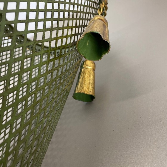 Image 1 of Vintage Schirmständer aus vergoldetem Metall von Li Puma, Italien 1950er Jahre