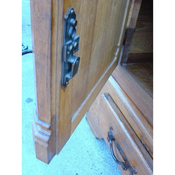 Image 1 of Vintage-Highboard aus Eichenholz, 1950