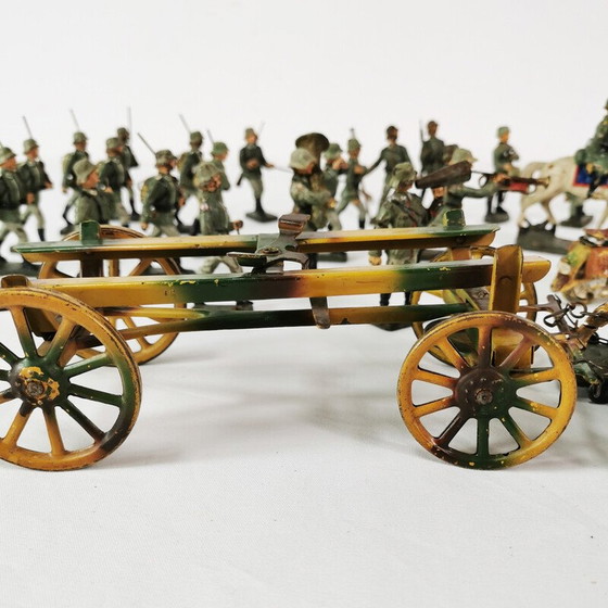 Image 1 of Vintage Sammelfiguren aus Draht von Lineol-Elastolin, Deutschland 1930