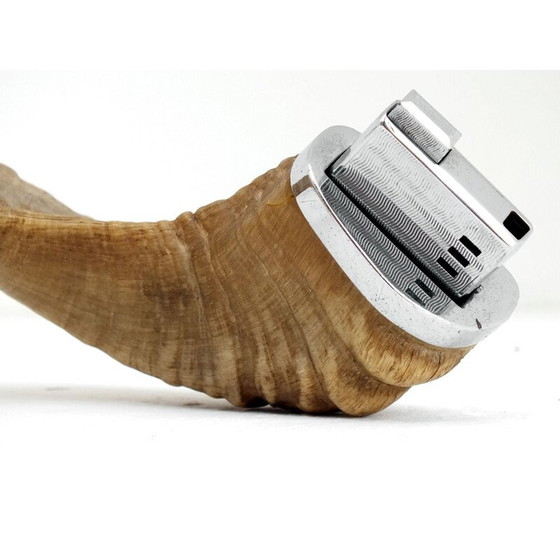 Image 1 of Vintage Carl Aubock, Feuerzeug Horn Ronson 1970