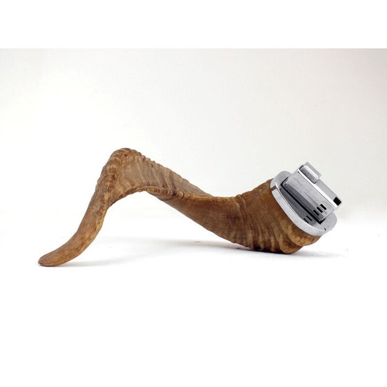 Image 1 of Vintage Carl Aubock, Feuerzeug Horn Ronson 1970