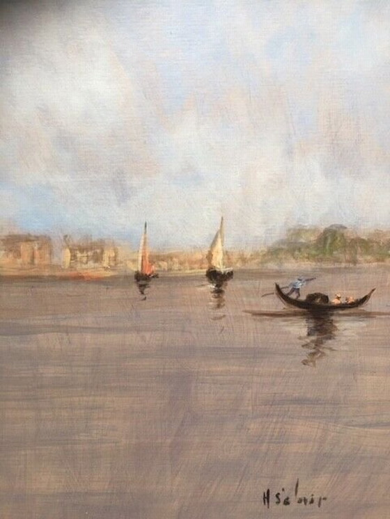 Image 1 of Öl Auf Leinwand Von Henry St Clair (1899-1990) "Venedig".