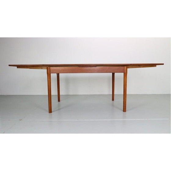 Image 1 of Dänischer ausziehbarer Teak-Esstisch aus der Mitte des Jahrhunderts, 1960er Jahre