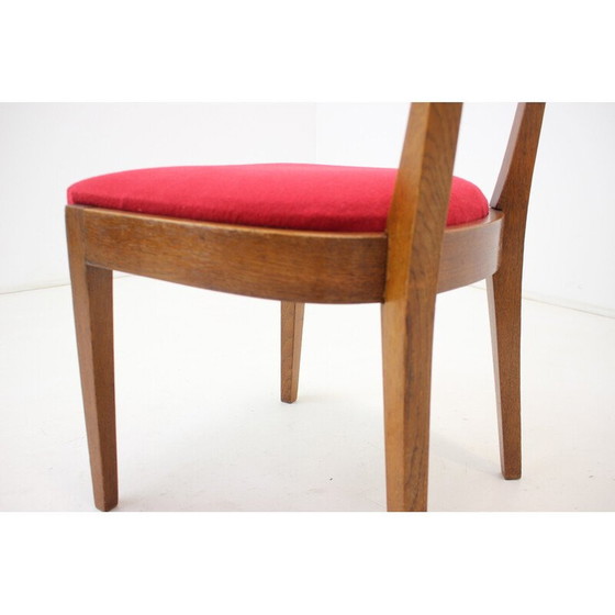 Image 1 of Ein Paar H-40 Stühle aus Holz und Stoff von Jindrich Halabala für Up Závody, Tschechoslowakei